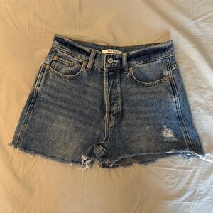 PacSun Blue Distressed Jean Shorts